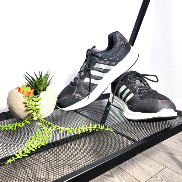 adidas Other - Adidas B27143 Adiprene Men's Black & Silver Non-Marking Running Shoes Size 11